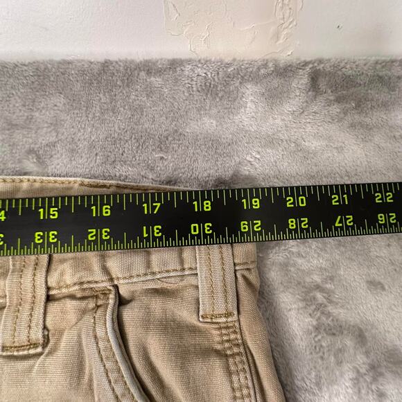 Distressed Carhartt Relaxed Fit Tan Khaki Baggy Carpenter Pants Size 38X34 - Picture 6 of 6